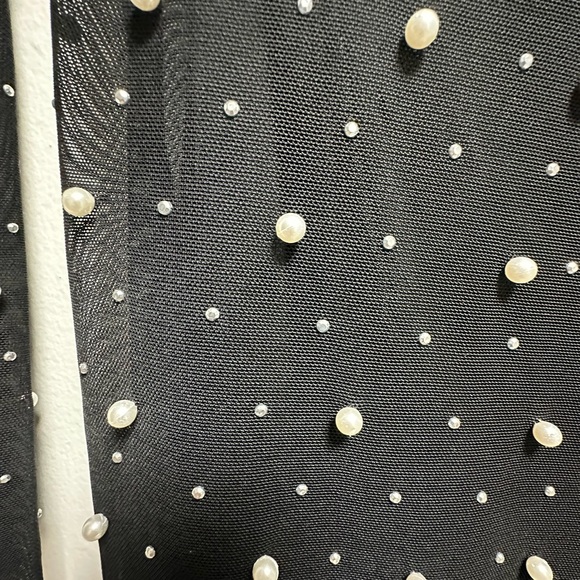 Sheer Beaded black dress - Picture 2 of 6